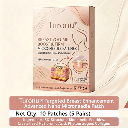 💥Turonu® 👩‍🔬 ナノ微針パッチ バスト専用 バストアップ高機能タイプ💃