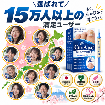 CureVivo® Fungi Free 蜂毒配合ネイルケアセラム