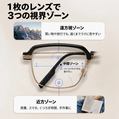 👓1️⃣夏のセール🔥ラストチャンス：60%OFF 👓 Oneswear® ✨ 自動調整HDリーディンググラス